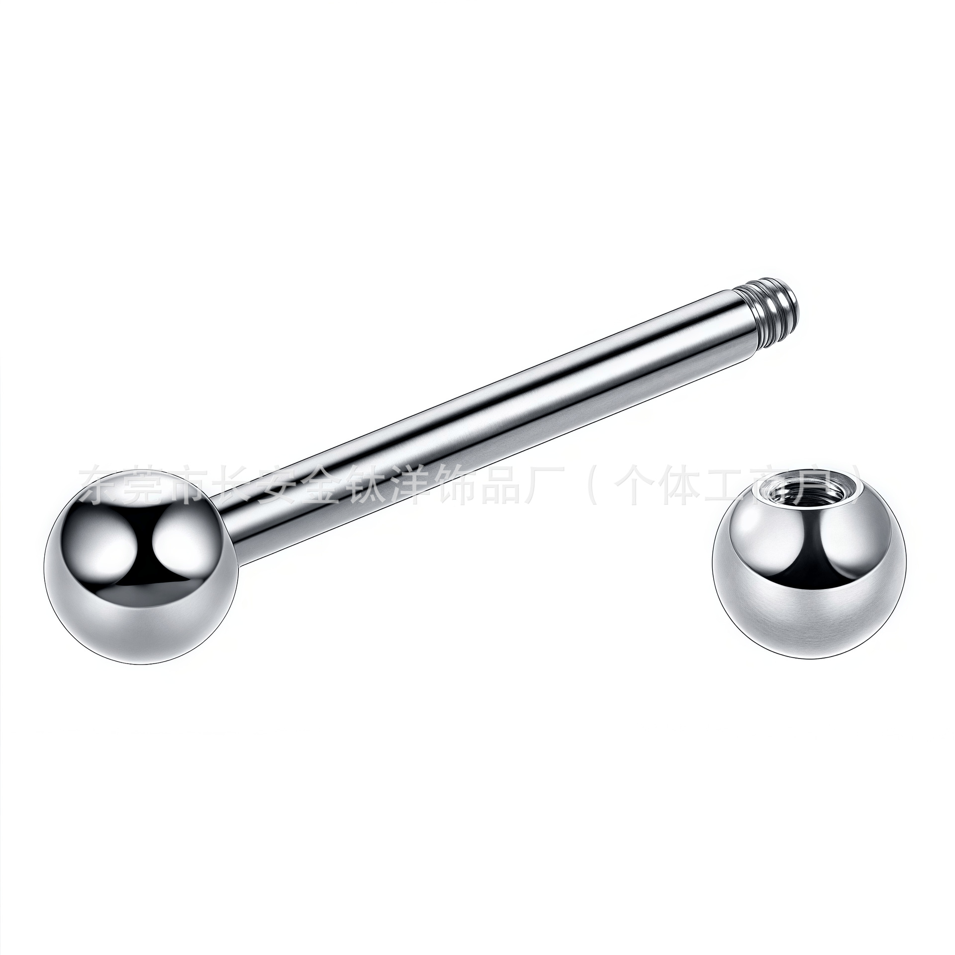 Labret piercing jewelry detail image