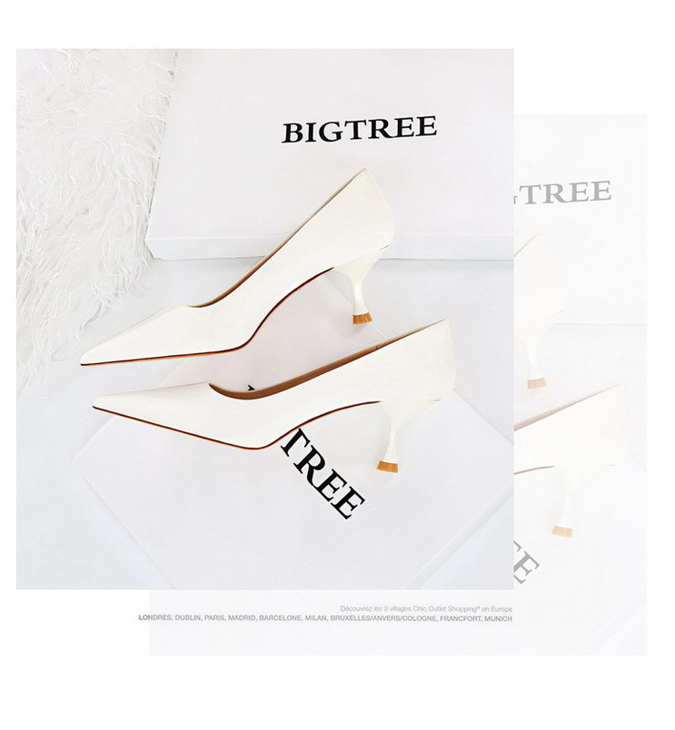 Dënn Absätz Héich Absätz flaach Mondpunkt Dammeschuhe Fréijoer an Hierscht nei Eenzelschuhe fir Fraen_voghion.com