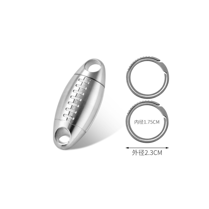 Llavero multifuncional portátil de aleación de titanio, de gran venta del fabricante, con cierre de anillo giratorio de liberación rápida para coche, con alta capacidad de carga.