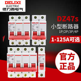 德力西空气开关DZ47S家用空开1P小型断路器2P微断3P63A16A20A32A