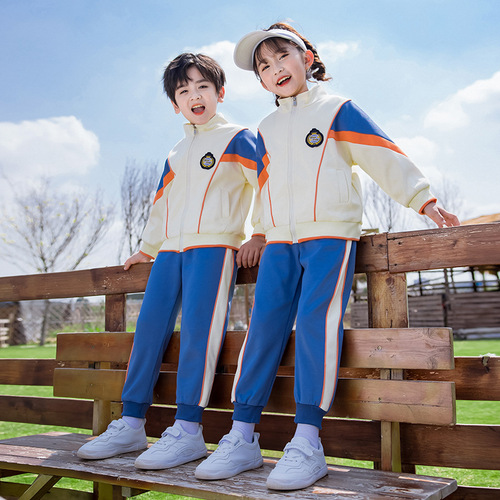 Kindergarten uniforms, spring and autumn clothing, college style primary school uniforms, children's class uniforms, three-piece sportswear suits, autumn suits