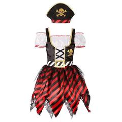 クロスボーダーcosハロウィーンパイレーツ海賊ロールプレイングセット子供海賊衣装スカート現物綿