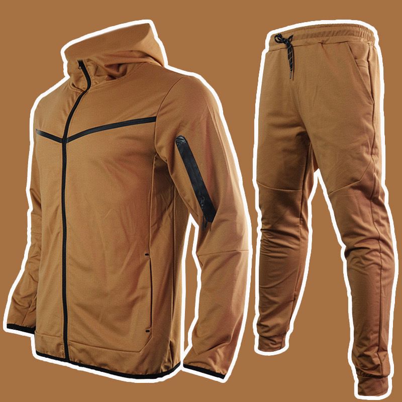 Trajes deportivos para hombres de venta caliente de Amazon transfronterizo en Europa y América Primavera y otoño nuevos pantalones de ropa deportiva con capucha Trajes casuales