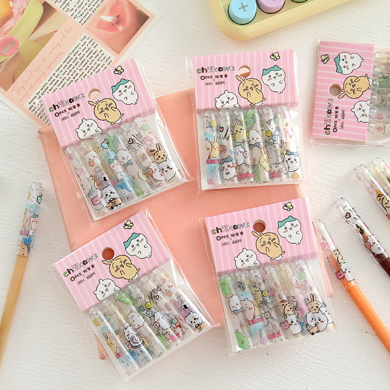 giica wenzhuang pencil cap cartoon cute transparent pencil cap student studying stationery extension protector
