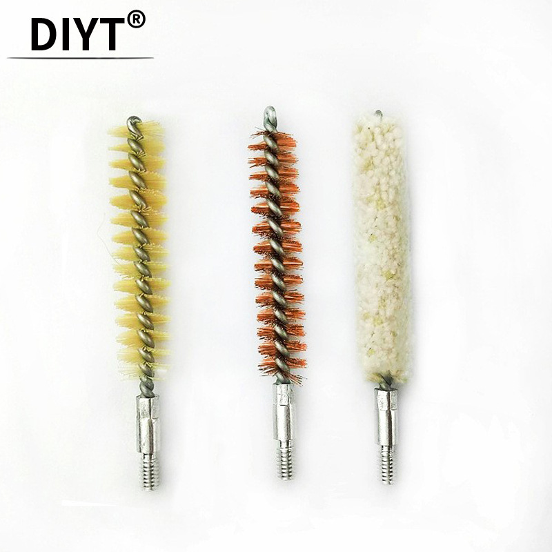Foreign trade cross-border 3-piece set of cleaning brush tube brush gun brush head 9mm brush head tube brush