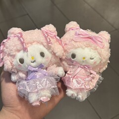 梦幻小羊丸子头眨眼蝴蝶结蕾丝裙挂件毛绒公仔玩偶钥匙扣包挂饰