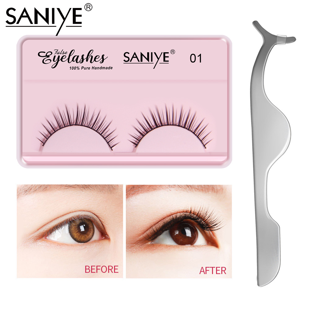 SANIYE Cross border Fiber False eyelashes 3d series multi-storey three-dimensional Eyelashes natural Thick simulation soft Lengthening