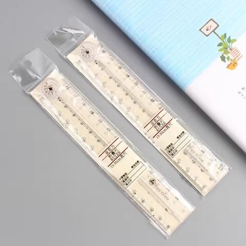 リトルレッドブッククリエイティブアクリル透明折りたたみ定規シンプルなスケールプラスチック定規描画定規 30 センチメートル|undefined