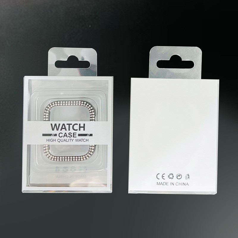 适用watch表带手表壳包装中性PVC胶盒透明手表壳49通用包装盒