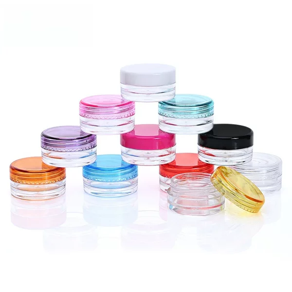 2g/3g/5g round bottom cream box cream bottle trial sample box bottle cosmetic packaging bottle