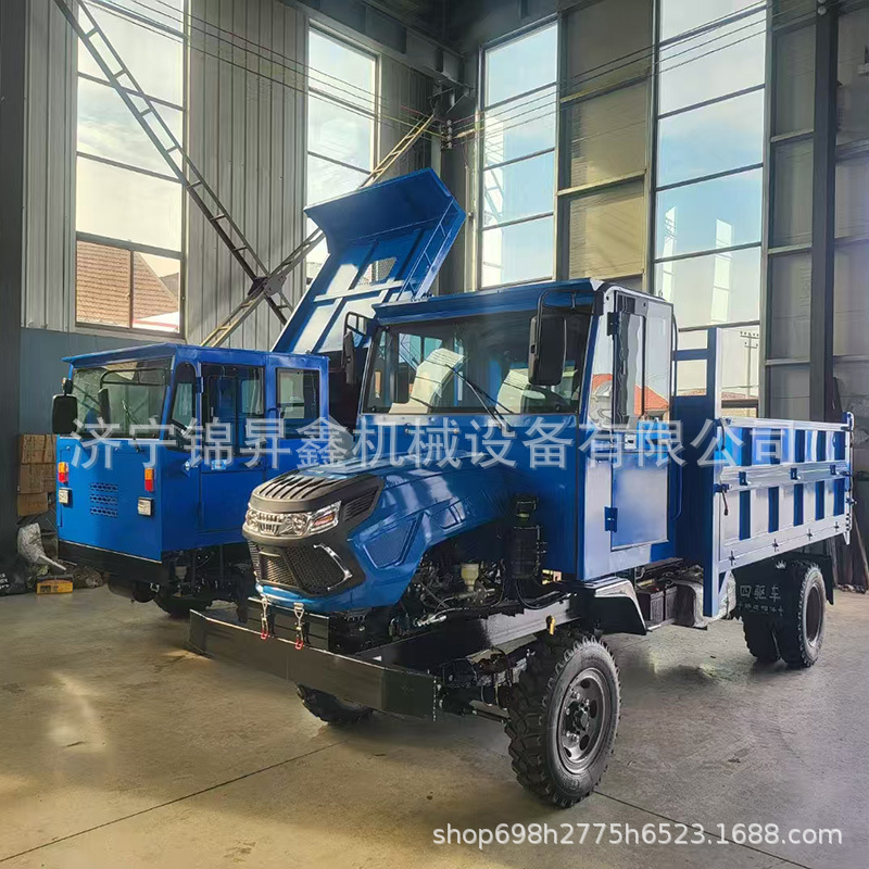 农用四不像果园搬运输拉木头柴油翻斗自卸载重王爬山虎四轮四驱车