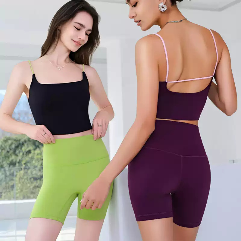 New Style Women's Sports Shorts, Four or Five-Point Length, Yoga Fitness High-Waisted Cycling Shorts, Outerwear, Tight-Fitting, Summer Thin New Style Women's Sports Shorts, Four or Five-Point Length, Yoga Fitness High-Waisted Cycling Shorts, Outerwear, Tight-Fitting, Summer Thin