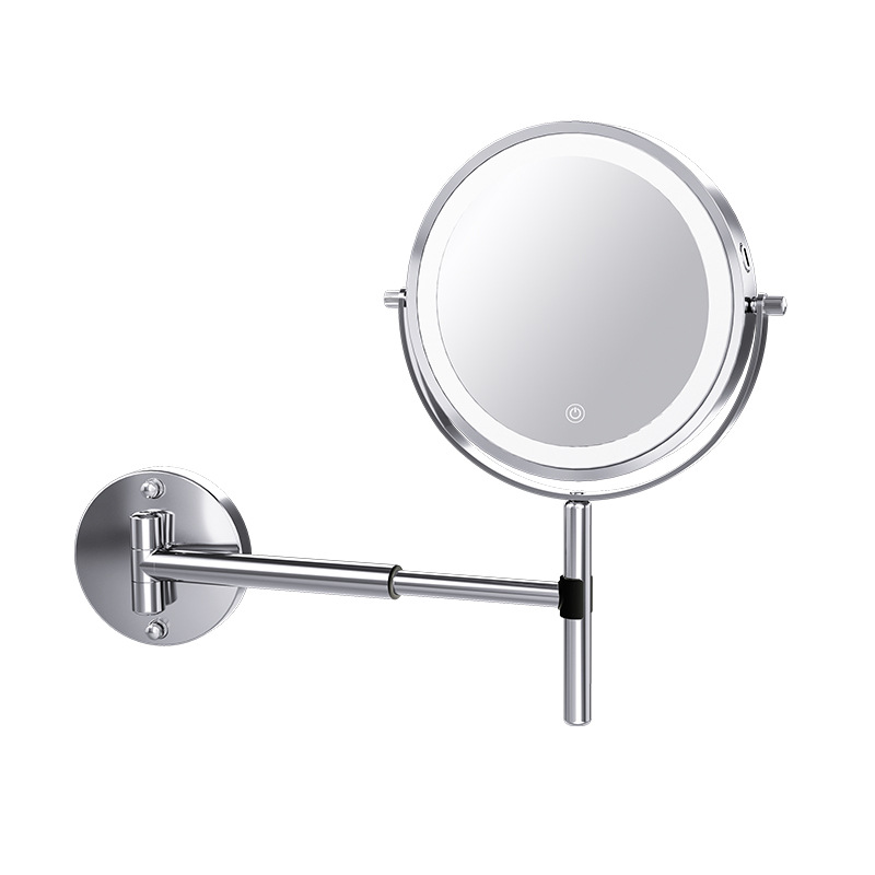 [Nuevo] montado en la pared ajustable y agrandado baño inodoro relleno ligero vestidor espejo sin Punch LED espejo cosmético