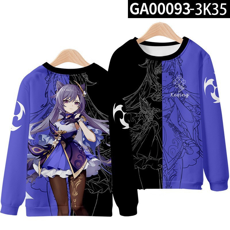 Linda asta asta Santa Claus estampado 3D hombre casual todo fósforo hombro recto manga larga suéter suelto cuello redondo suéter