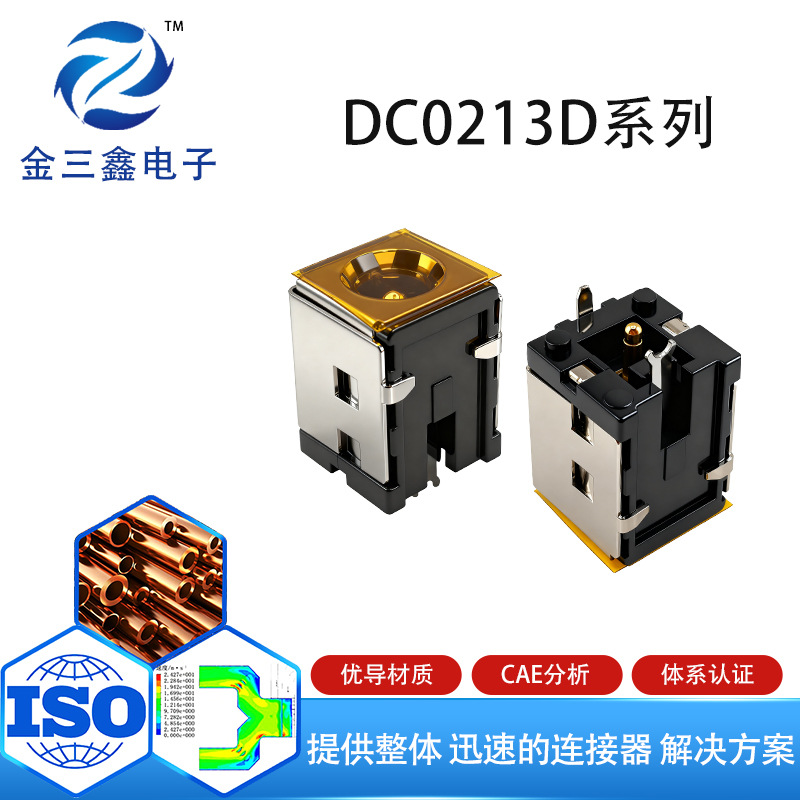 Special Dc-093D 10A Power Socket for Small Appliances, Vertical Iron Shell with Casing