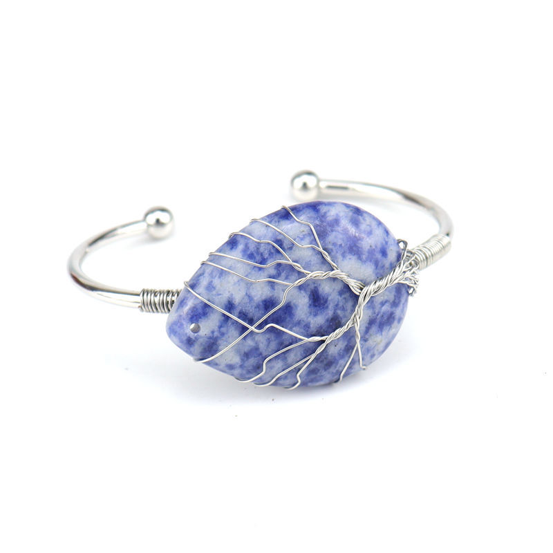 Fashion Water Droplets Crystal Plating Bangle 1 Piece