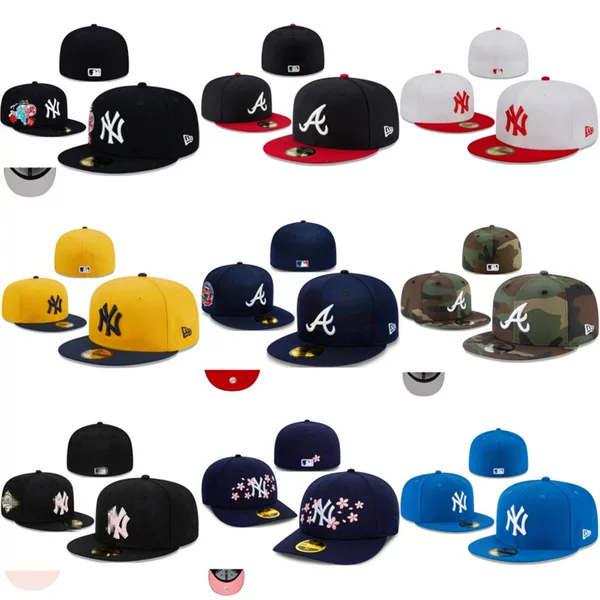 MLB baseball cap outdoor sunscreen hood new closed cap men and women hip hop embroidery size cap