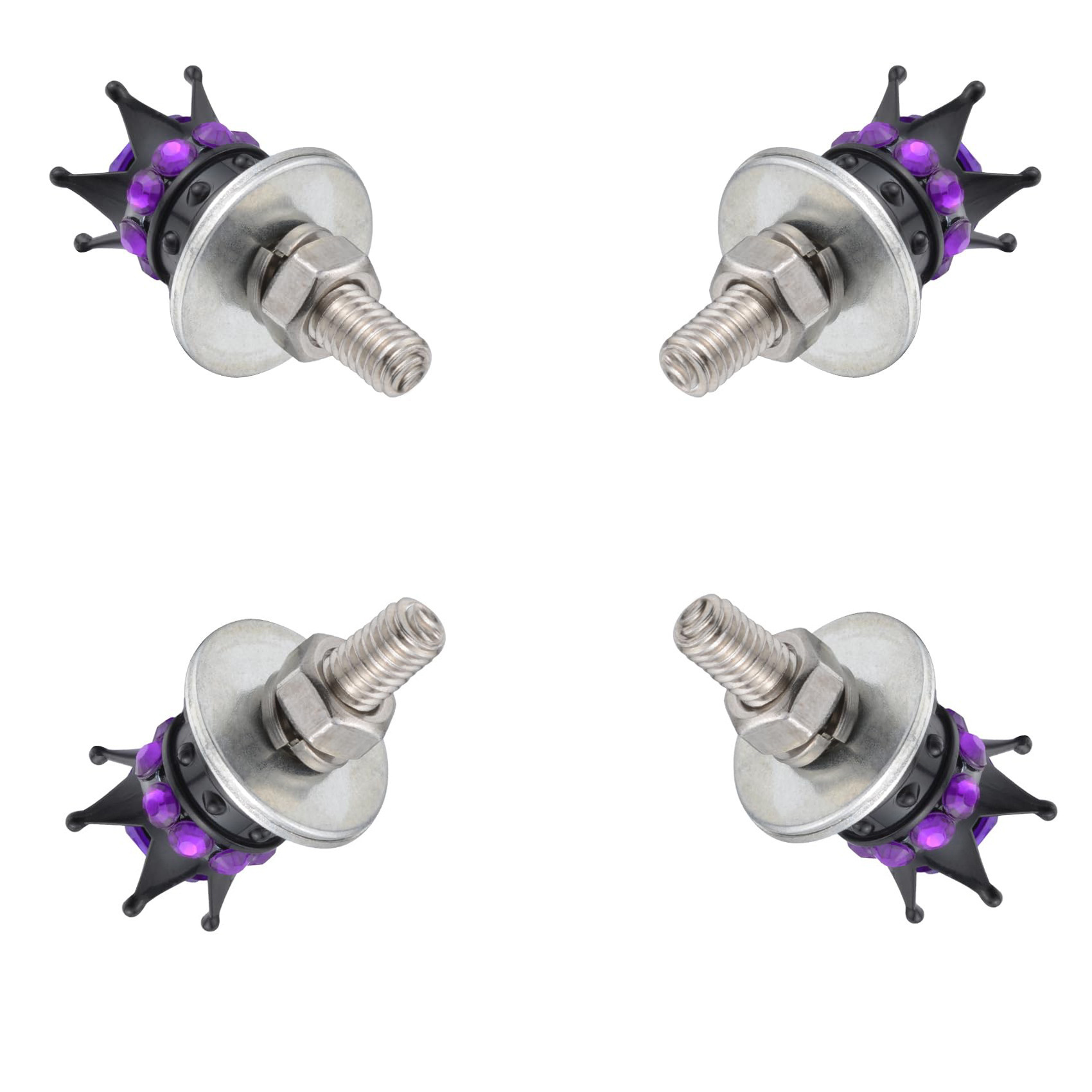 Kennzeichenschrauben Set Für Autos Und Motorräder Glänzend_voghion.com