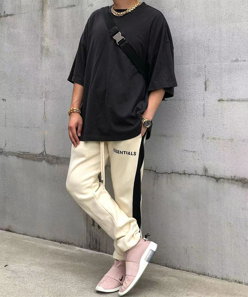 Pantalones Deportivos Casuales Holgados de Moda Unisex para Parejas, Estilo Urbano, de la Marca FOG multi-line ESSENTIALSZONE