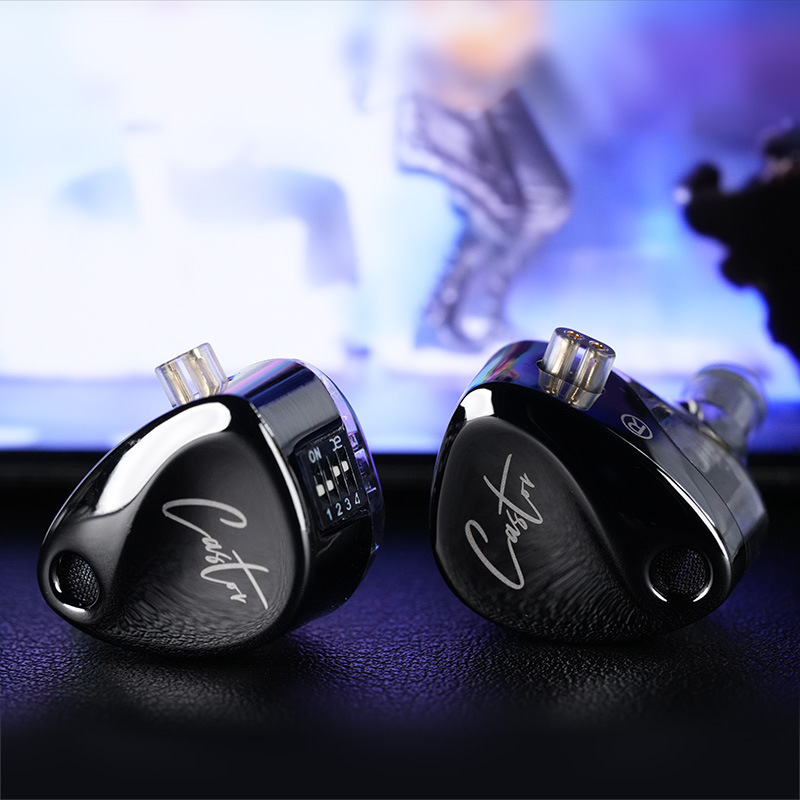 KZ-Castor adjustable dual-moving coil in-ear headphones hifi fever monitor live stage wired earplugs