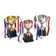 Department ribbon metal trophy basketball football match student match gold silver bronze trophy lettering printing gold