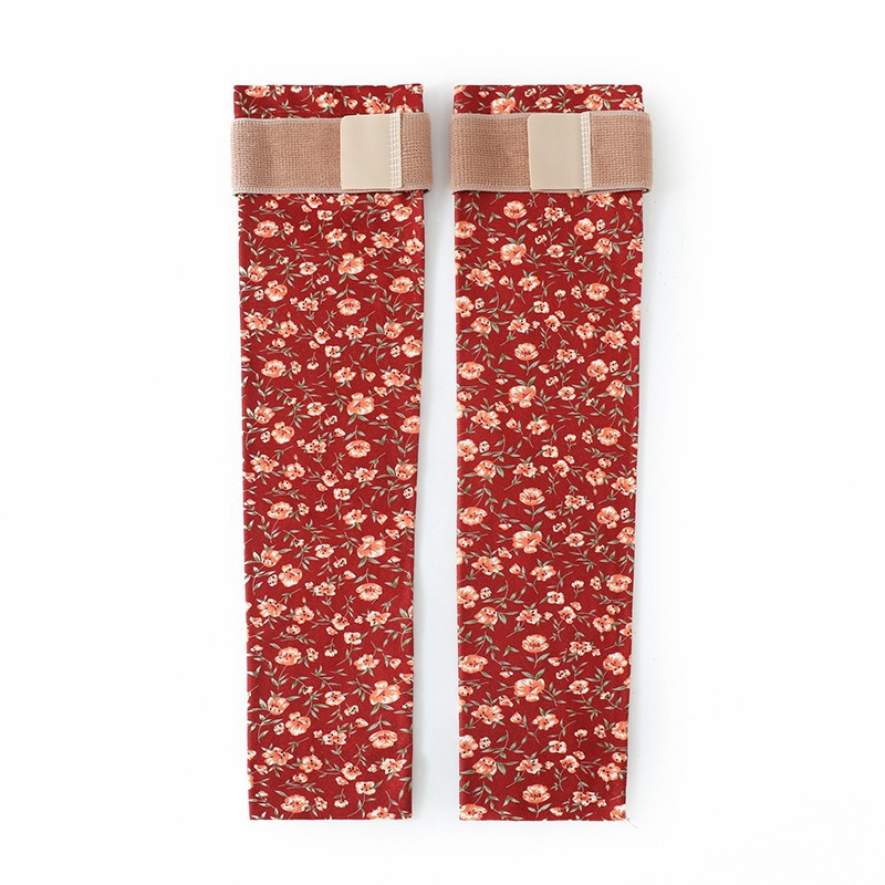Velvet impresión correa de protector de piernas rodillas anti-deslizante articulaciones de piernas anti-frio para hombres y mujeres mayores calentamiento anti-frio más calcetines image 15