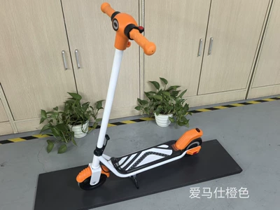 Children's Scooter, Portable | Qatlanan elektrik skuterlər - x2-model-6-section-orange