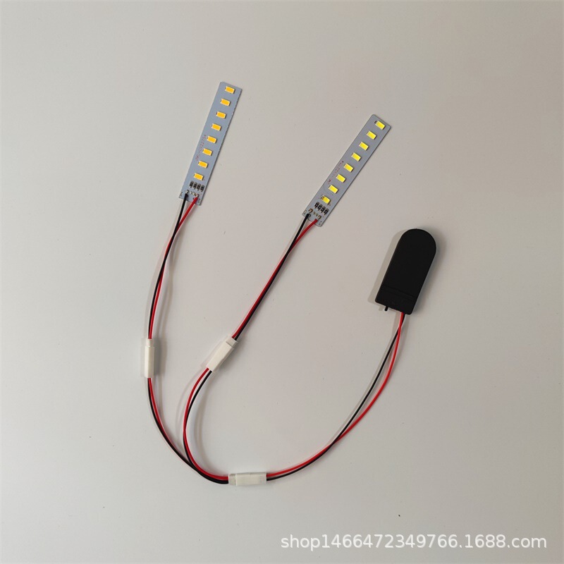Mini DIY small light bulb children's handmade luminous decorative button lamp beads battery small light board flashing light LED electronic lamp