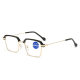 LH603 color change men's anti blue light reading glasses metal texture business classic presbyopia glasses frame manufacturers wholesale