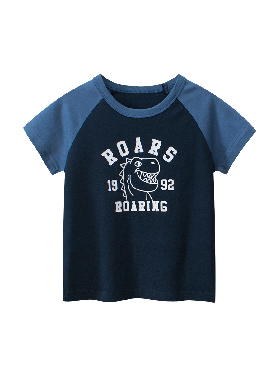 27kids ropa para niños transfronterizos 2025 verano camiseta de manga corta para niños coreanos traje de ropa de bebé para niños