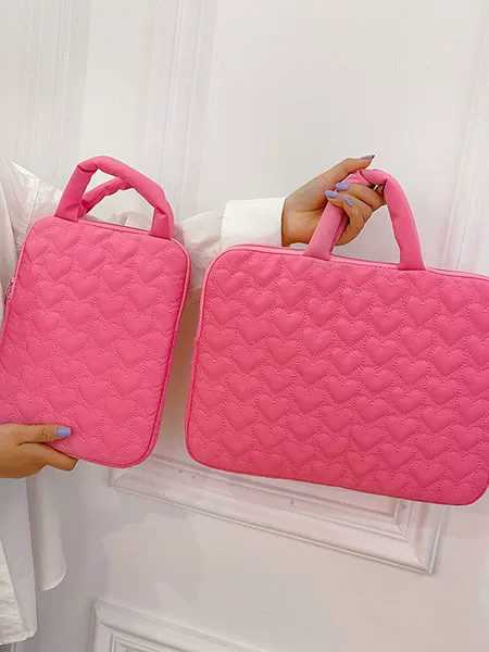 Laptop bag Korean version ins cotton bag new diamond pattern large capacity notebook handbag iPad inner sleeve bag