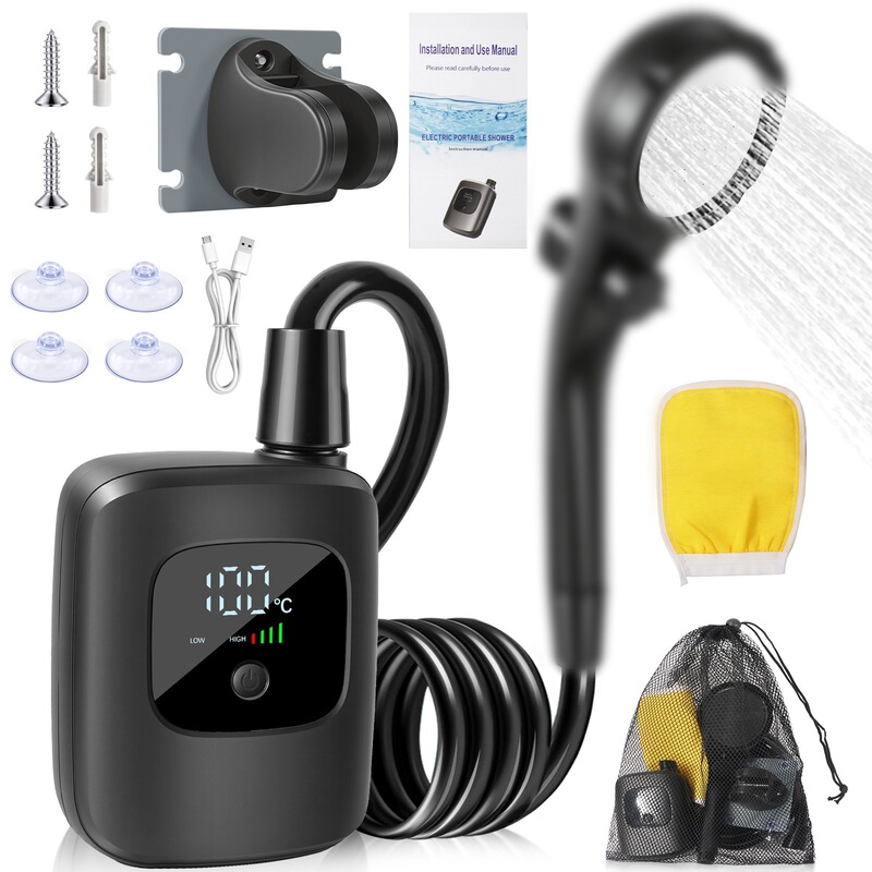 Carefully selected cross-border outdoor bathing gadgets for outdoor construction sites, dormitories, rural areas, and home use: portable electric shower Carefully selected cross-border outdoor bathing gadgets for outdoor construction sites, dormitories, rural areas, and home use: portable electric shower