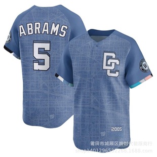 mlb jerseys national team Washington Nationals #5 white blue red city edition embroidered jersey