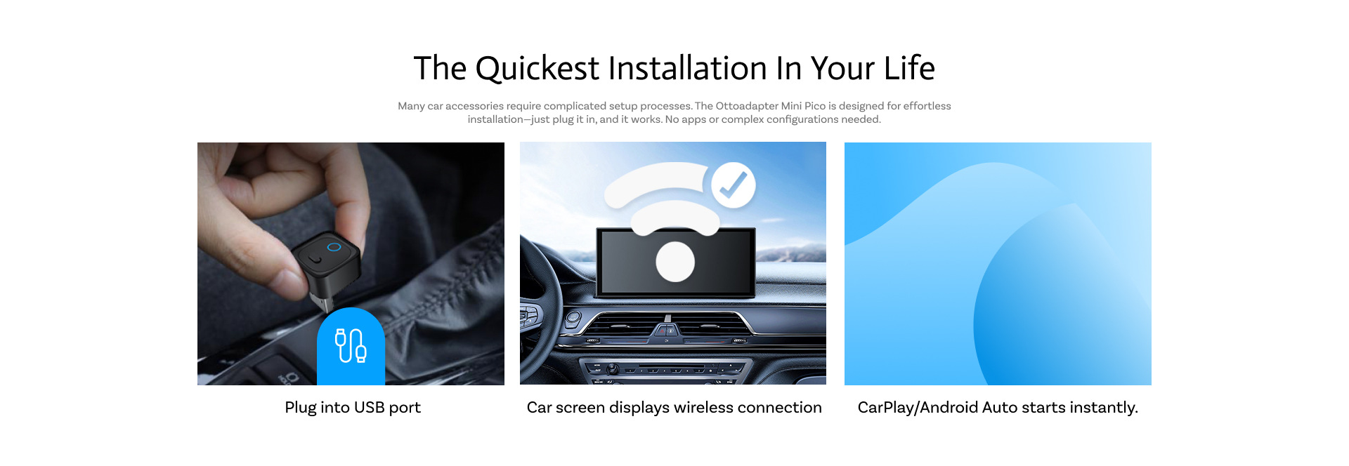 Cross-Border Wireless Carplay Box Car Connectivity Box Apple Android Two-In-One Carplay Module