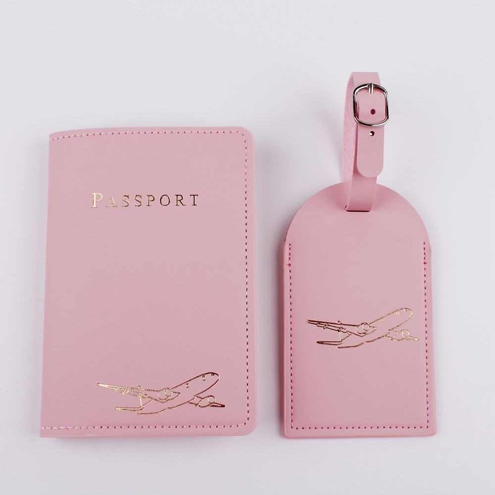 2022 transfronteriza nueva Etiqueta de equipaje bolsa de pasaporte PU de cuero sintético de cuero certificado bolsa traje pasaporte titular pasaporte cubierta en stock
