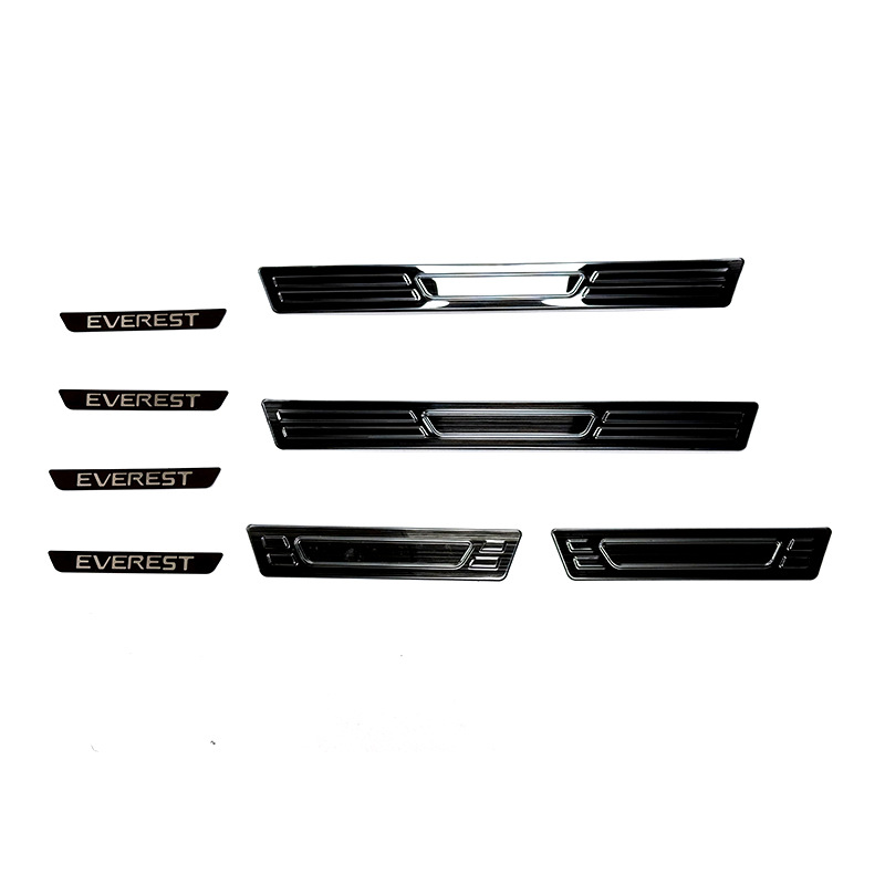 Suitable for 23 Models of Ford Everest Stainless Steel Threshold Strips Modified Welcome Step Plates Trunk Rear Guard Plate Tailgate
