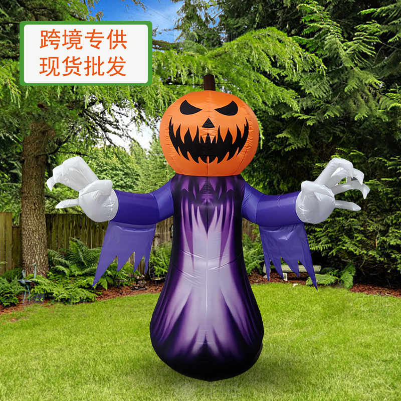 Transfronterizo mexicano Día de los Muertos Día de los Espíritus Guitarra Esqueleto Halloween Inflatable Festa Decoración Fantasma