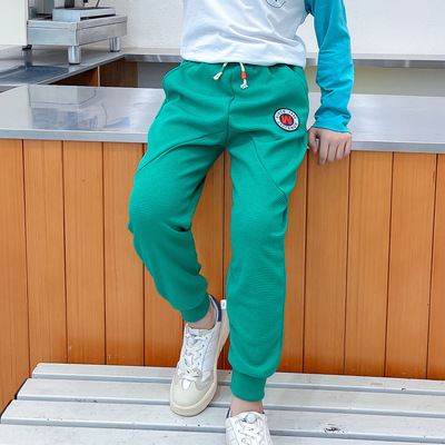 children trousers girl 2022 Spring and autumn season New products handsome sweatpants  baby leisure time Waffle Children's clothing trousers