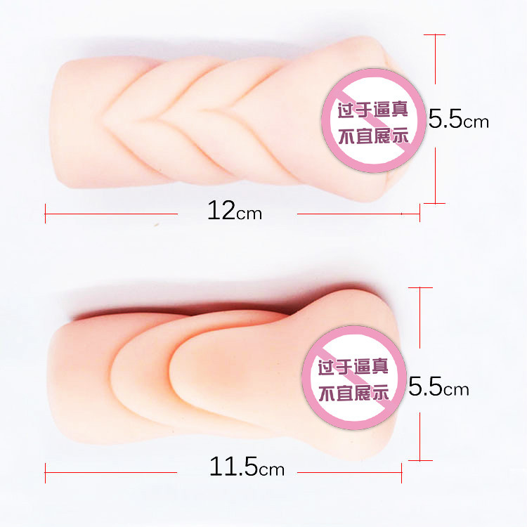 Manual Male Masturbator with TPE Sleeve, Skin-Tone Reverse Mold Cup — detail image 5