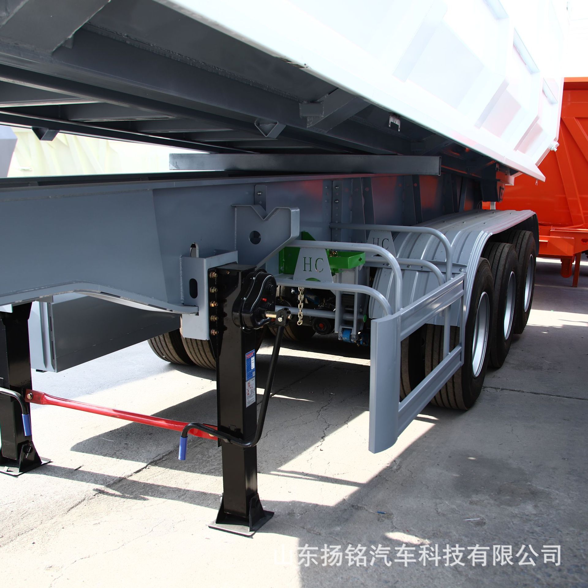 Factory Export Heavy-Duty Rear-Dumping Semi-Trailer Coal Transport Trailer Three-Axle Sand and Gravel Transport Semi-Trailer