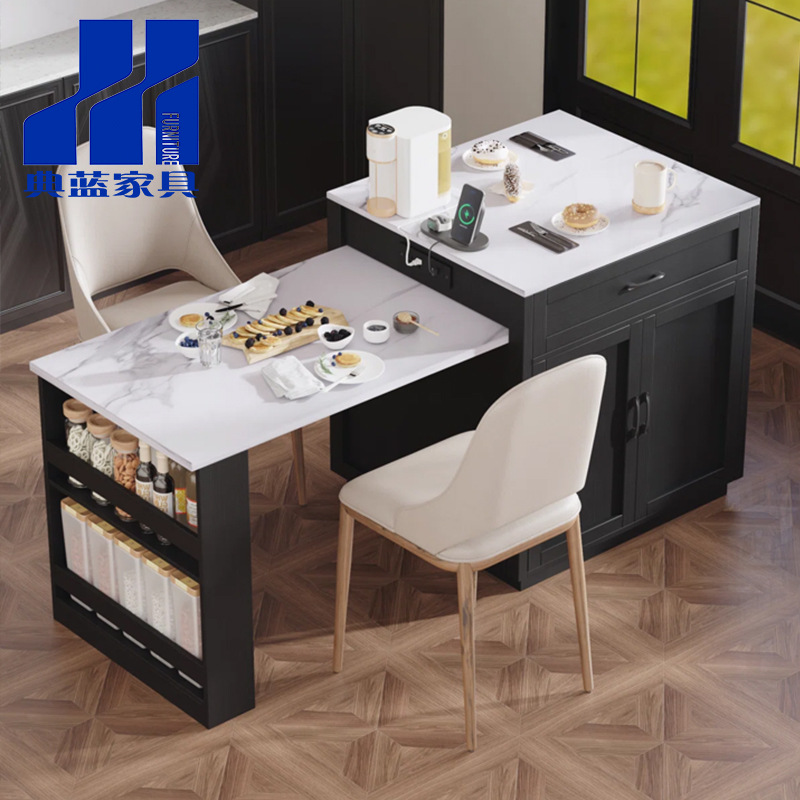 Bar transfronterizo tipo tablero de mesa bar de partición moderna simple en una sala de estar balcón ocio gabinete de comedor en la isla
