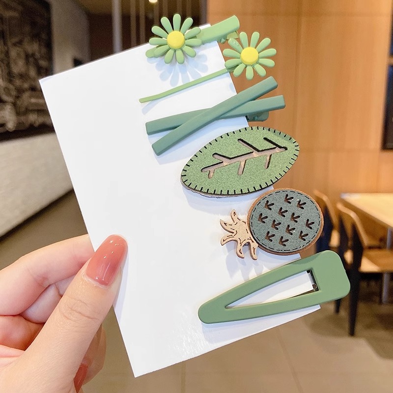 Love star horquilla flequillo lateral femenino horquilla lindo coreano niño cabello roto pequeño clip color bb clip tocado