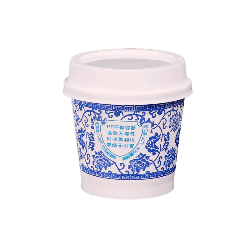 Lv Baokang desechable extracción en frío taza de yogur, taza de engrosamiento, taza de congelación de leche de coco, taza de jalea de pudín, taza de manzana de ramas de poplar