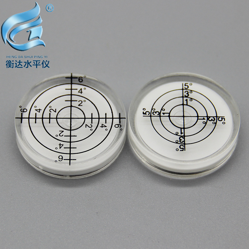亚克力圆形水平仪 小型迷你万向水准仪 各种规格水平珠水平泡