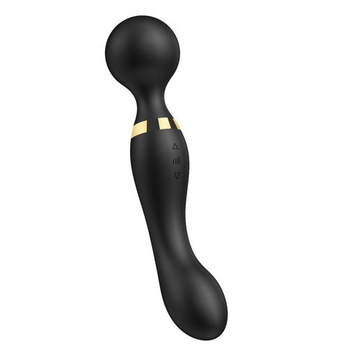 Cross-border new full-body waterproof dual-head vibrating G-spot climax self-pleasing massager for women adult products