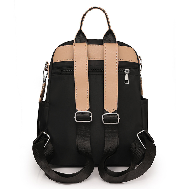 Bolsos mujer 2023 nueva mochila casual para mujer de nailon tendencia de moda mochila de viaje de color de contraste multifuncional