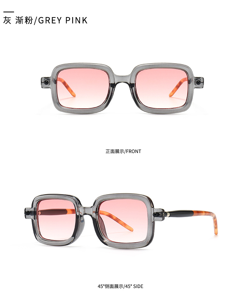 European And American Contrast Color Trend Retro Sunglasses Modern Charm Sunglasses display picture 8