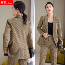 高端职业装女套装秋冬新款时尚气质设计感小众正装9756