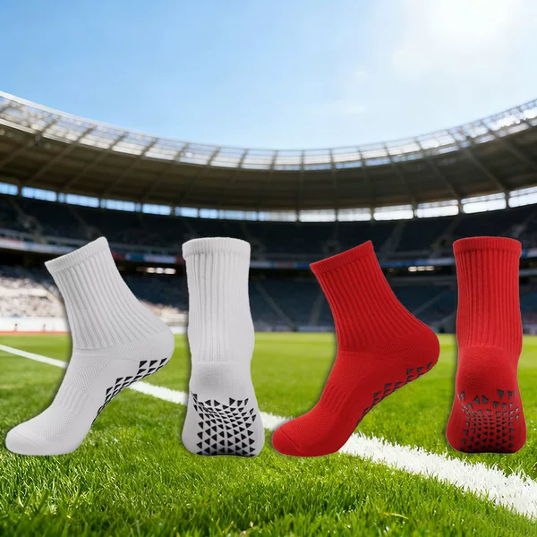 Cross-Border Mid-Calf Football Socks, Non-Slip Dotted Running Socks, Men's and Women's Sports Socks, Sweat-Absorbent and Wear-Resistant Basketball Socks