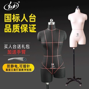 84 Hongbang People's Table Three-dimensional Cutting Women's Clothing Design Printing Teaching Vertical Cutting Table Leg-splitting Student Model White